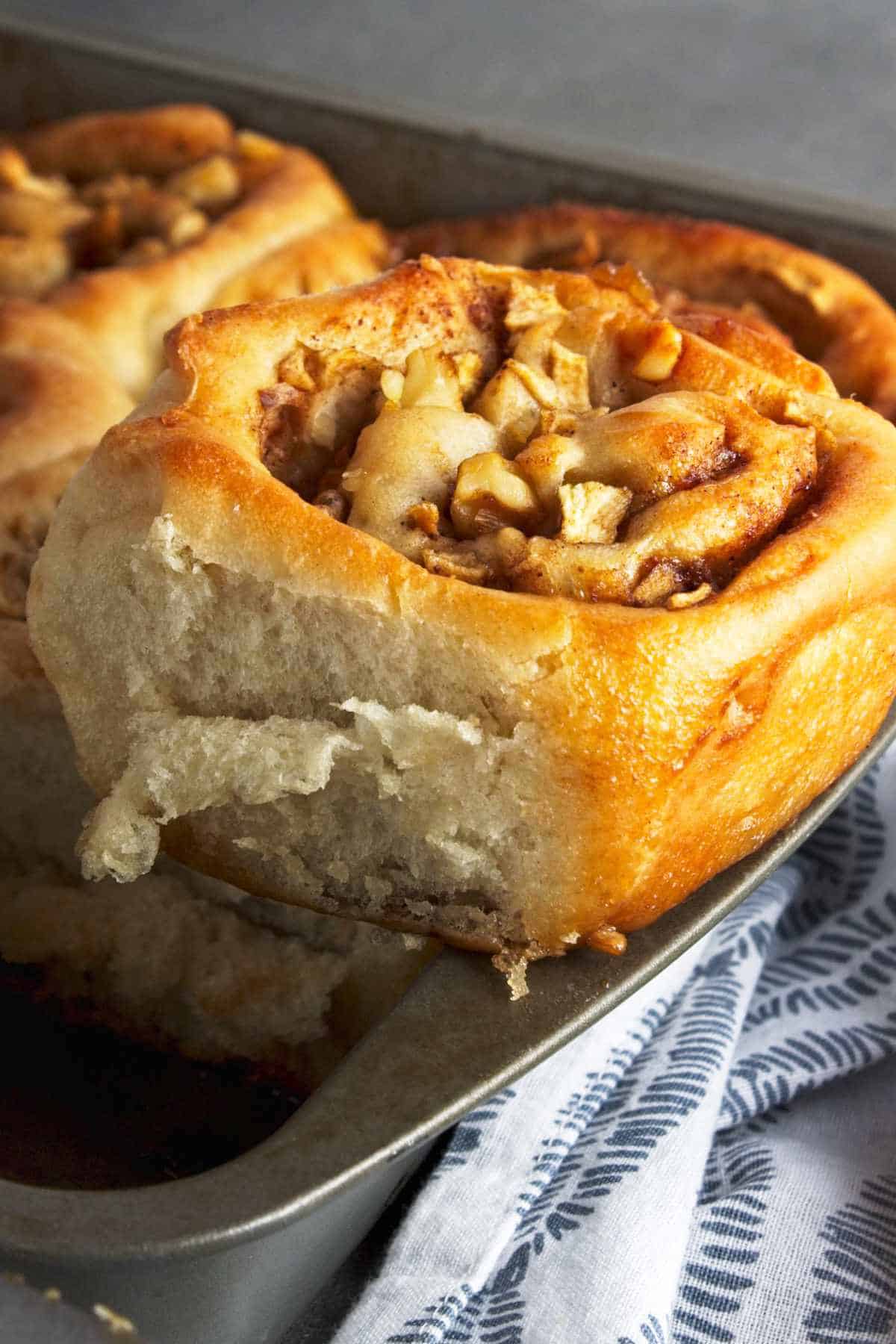 apple pie filled cinnamon rolls.