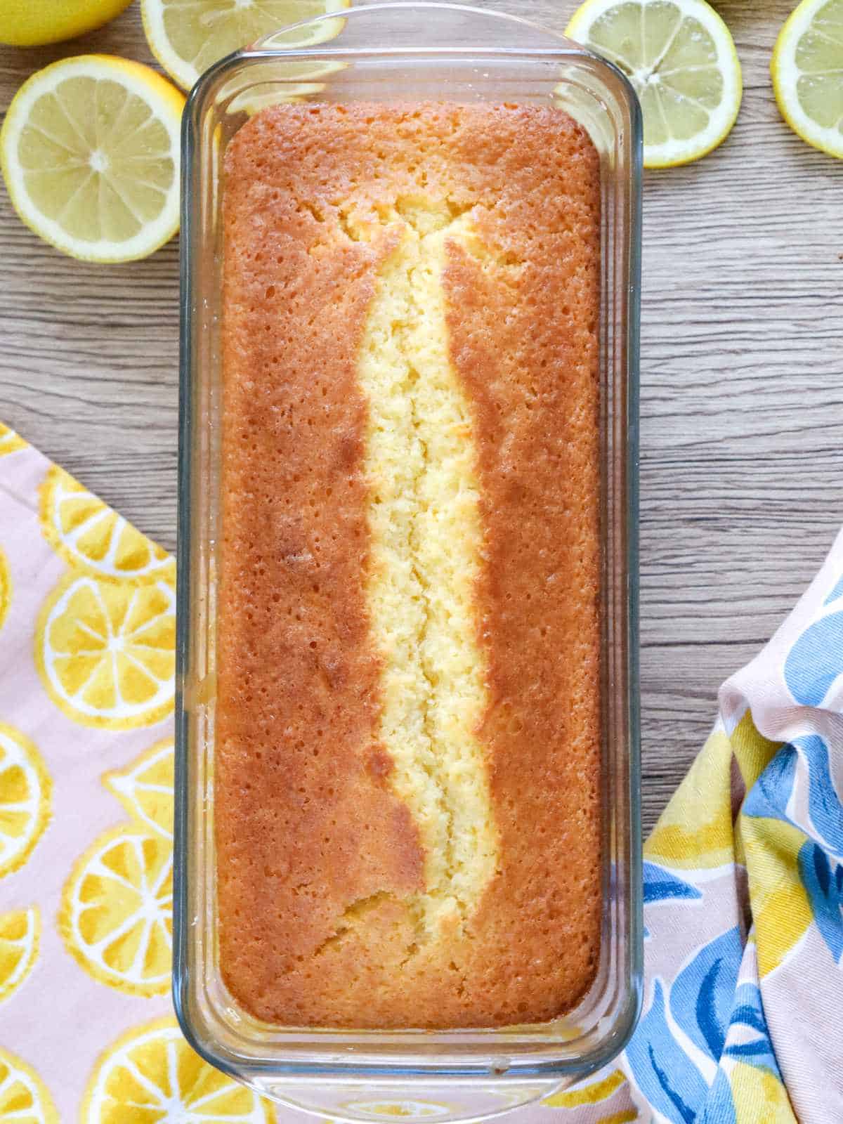 bake tea bread in a baking dish.
