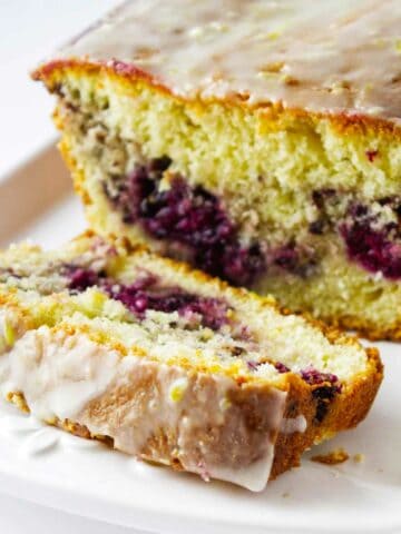 lemon blackberry loaf bread.