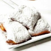 Sugar dusted New Orleans beignets.