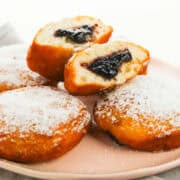 jelly filled paczki, fat tuesday donuts.